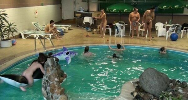 Indoor Dolphin Ride Full HD video - Nudism as a way to overcome body image issues and stereotypes
