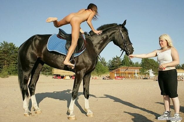 Ride on horseback - A nudist values trust and honesty between people
