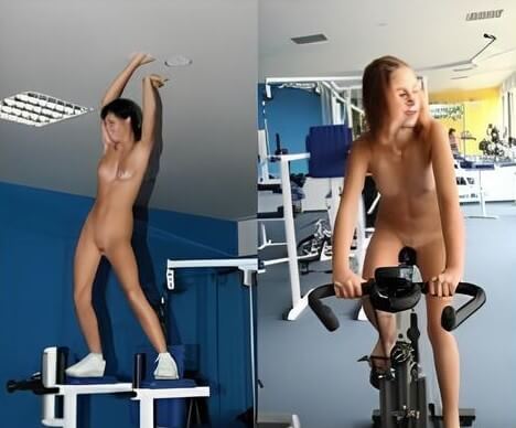 Nudists in the gym pics - She went out completely naked