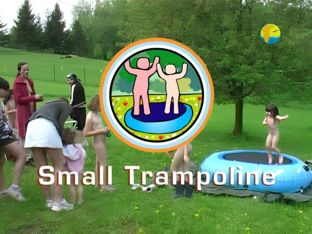 Naturist Freedom: Small Trampoline - We began to practice nudism consciously