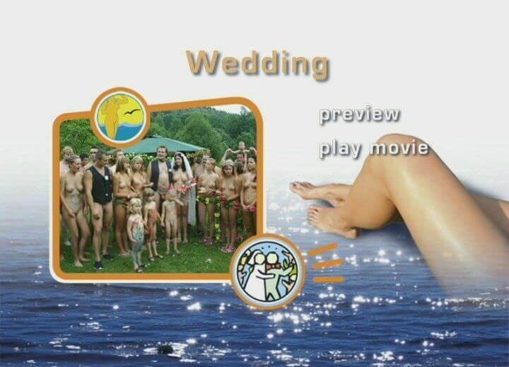 A wedding in a nudist collective - Nudity is considered a natural part of human life
