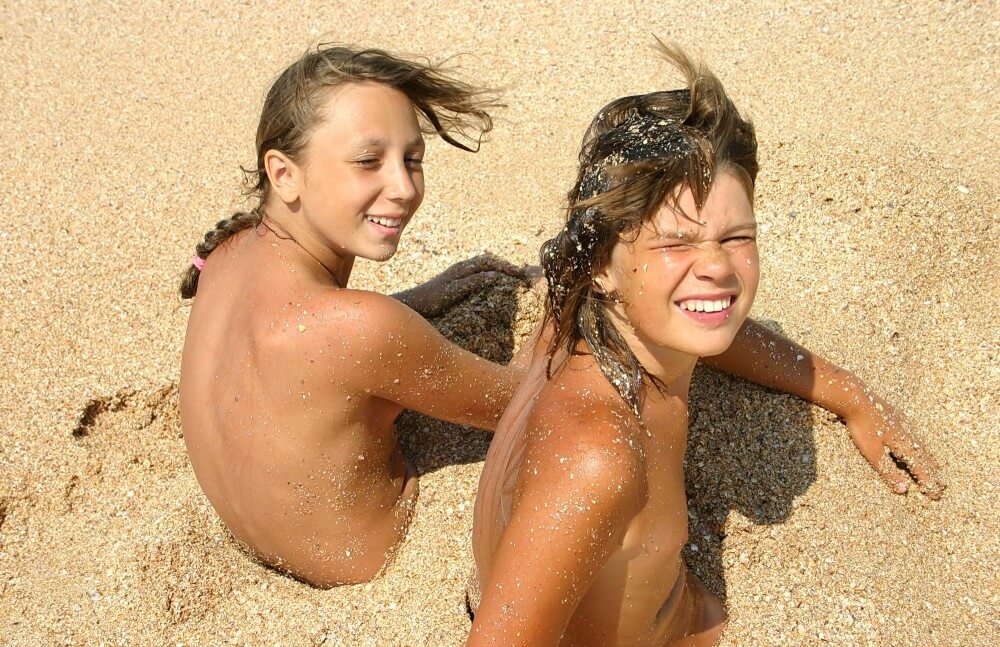 Ocean Beach Relaxing Photo Set - Love for oneself and the environment are important values in naturism and nudism