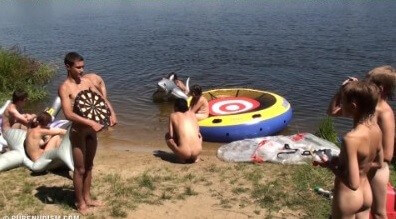 Nude and hot summer day video - Watching naked nudists
