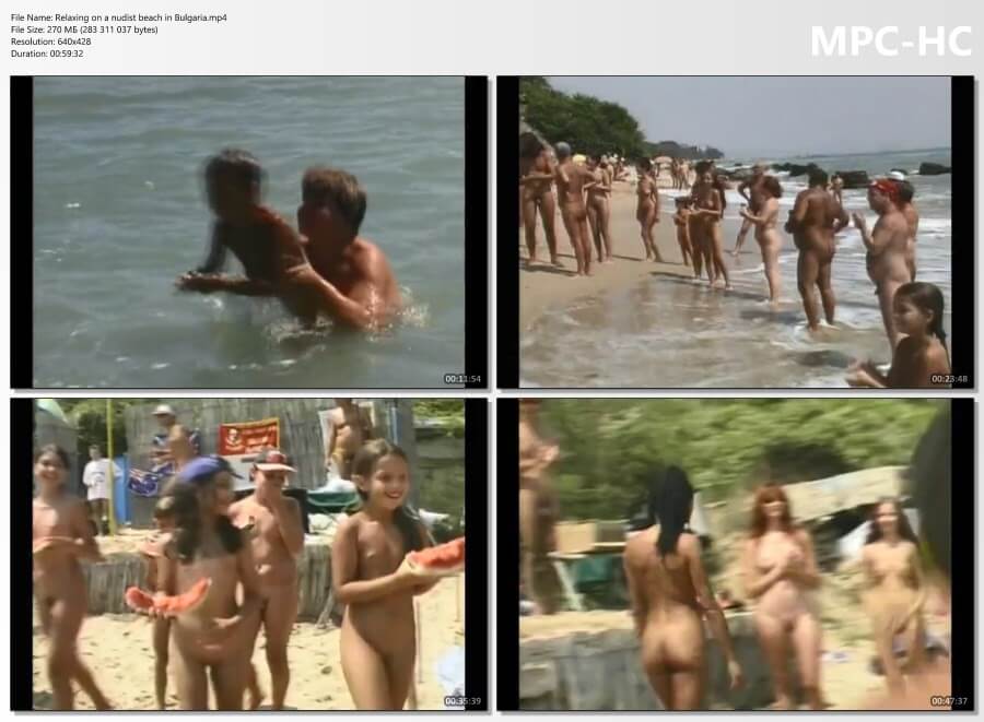 Relaxing on a nudist beach in Bulgaria - The entire upper aristocracy practiced nudism