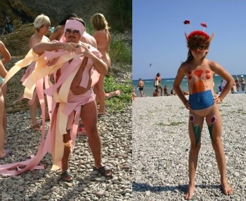 Natural Mud Camouflaging pics - Naturism as the meaning of life
