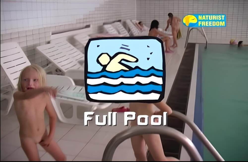 Naturist Freedom: Full Pool - A naked persons soul is visible through their body