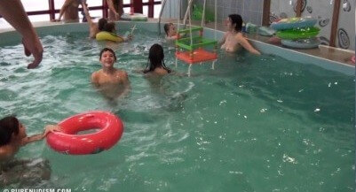 Indoor Swim Exercise 2 Full HD video - The practice of nudism promotes freedom from fears and insecurities