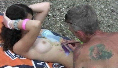Body Art Nudist Beach 1 Full HD video - The desire to admire the human form