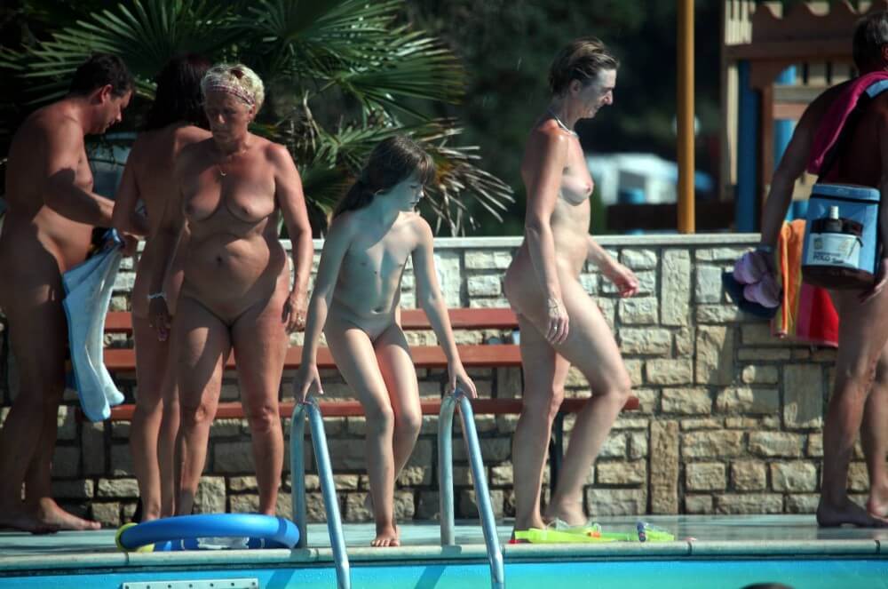 Naturist Pool Cleaning-Up pics - Nudity is a part of life and a part of society