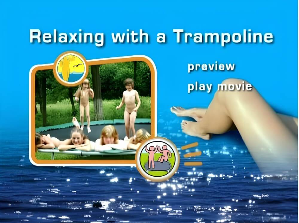 Naturist Freedom: Relaxing with a trampoline DVD - Boundaries disappear in the world of nudism