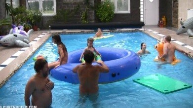 Piano pool and tennis Full HD - Nudism has been around for a very long time