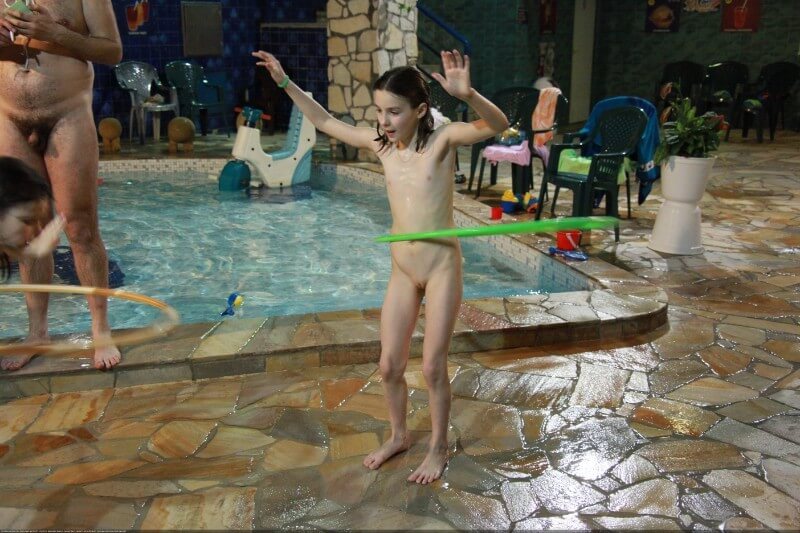Naturist club games pool photos - Nudism brings joy to life