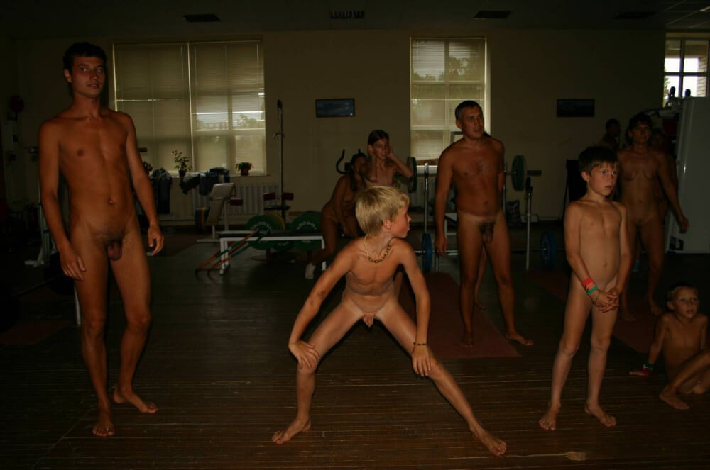 Family Gym Nudist Stretch pics - A Private Club for Nature Lovers