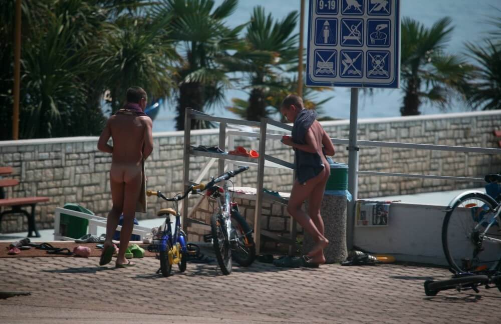 Nudism in a German water park photo - Nudism and naturism as a philosophy of life based on respect and acceptance